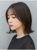 エンドカラーインナーコーラルオレンジクラゲヘア