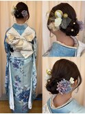 大人上品シニヨンアレンジ