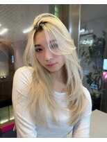 天神美容室&nbsp;天神大名ブリーチカラーダブルカラーレイヤーカット