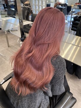 サンクプロジェクト(cinq PROJECT) ピンクグレーミルクティーベージュブラウンミディアムレイヤー