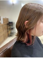 ルーチェココ(Lu'ce coco) インナーカラーラベンダーピンク