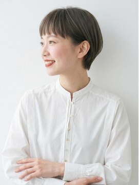 キビト(kibito) 若松河田牛込柳町大人マッシュショートオン眉ショート40代50代