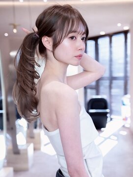 髪質改善 Carelly 志木 【7月1日NEW OPEN(予定)】 デザインカラー/レイヤーカット/ウェットヘア/オリーブベージュ