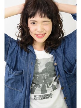 アース コアフュールボーテ 長野駅前店(EARTH coiffure beaute) 【EARTH長野駅前】無造作ミディ