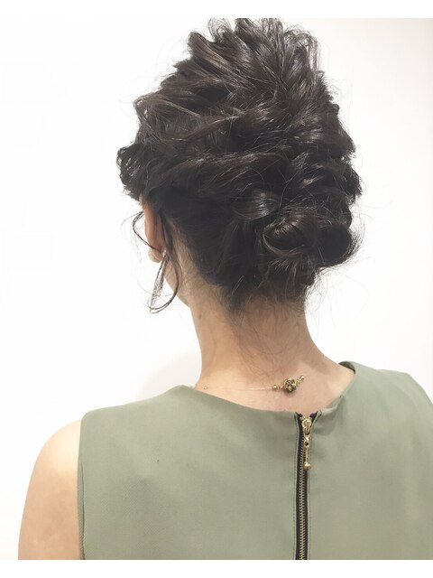 《LIBRE恵比寿》お呼ばれヘアセット☆ロープ編みでこなれ感