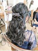 ロングハーフアップアレンジ【ヘアアレンジ　立川/立川南/立川】