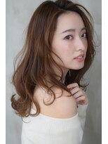 ポルム パプリカ(polum paprika)&nbsp;20代30代大人可愛いゆるふわヌーディーカラー×無造作ウェーブ