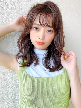 アフロート ディル(AFLOAT D'L) AFLOATeri 韓国風ヘア ヨシンモリ 透明感カラー セミロング髪型