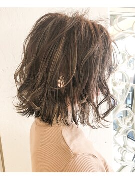 クレア 下北沢(CREA) 極細ハイライト×ボブ