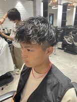 ボルド(MEN'S HAIR SALON BORDO)&nbsp;ショートマッシュ×ツイスパ×ハイライト