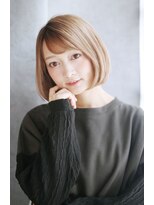 ソーホーニューヨーク 函館店(SOHOnewyork)&nbsp;艶髪/ハイトーン/大人可愛いボブ/丸みショート/函館/五稜郭