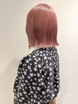 ラミエバイメルト 下北沢(lamie by melt)&nbsp;【村上慶登】ピンクカラー ハイトーン ボブ ピンクベージュ 下北