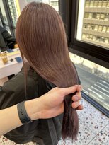 ボタン シブヤ(VOTAN SHIBUYA)&nbsp;韓国ヘア/ラベンダーピンク/ブリーチあり/艶感カラー