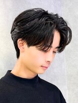 エルマーク 心斎橋(L-MARK)&nbsp;黒髪マッシュナチュラルマッシュメンズヘア韓国ツーブロック