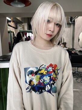 クペウ アエレ(cope'u aele) ボブ/ダブルカラー/ケアブリーチ/ブロンド/梅田/大阪