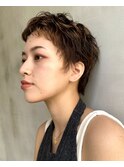 ベリーショートパーマピクシーカットピクシーショートパーマ