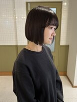 エミィ(emme)&nbsp;【emme×笹川】ミニボブ×透明感カラー