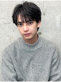 ナチュラルシースルーニュアンスパーママッシュスタイル