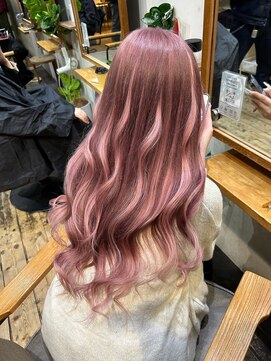 ココエクステンション 香林坊店(coco extension) ピンクハイライトエクステ