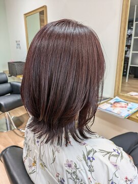 ラグナヘアー(Laguna Hair) レイヤーボブ カシスブラウン