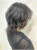 30代40代に◎大人かわいいウルフカットナチュラルパーマ