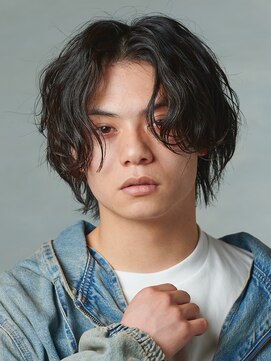 エルマーク 高槻(L-MARK) センターパート/波巻きパーマ/スパイラルパーマ/men's