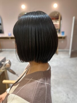 ショートボブon髪質改善12.13黒髪