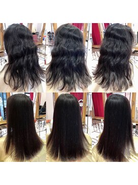 大嶋直樹の美容室 表参道 高難易度縮毛矯正＝手で乾かしただけです。本当です。