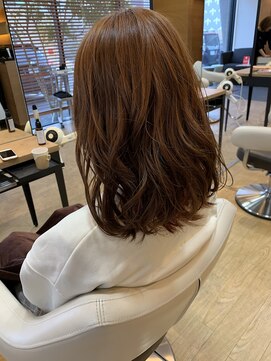 ベルポートヘア(Bellport hair) オレンジ×ピンク