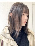 20代30代40代ストレートミルフィーユカラー寒色系透明感美肌
