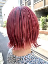 フラット 千葉(Flat.)&nbsp;外ハネミディ×ピンクバイオレット【千葉】