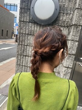 ディーヘアーデザイン(d.HAIR DESIGN) ロープ編み×三つ編み