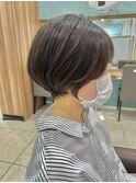 横顔美人×丸みショート