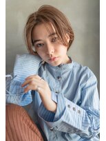 ケアリー 武蔵小杉(Carelly)&nbsp;大人かわいい前髪セシルカットココアブラウンフリンジウェーブ