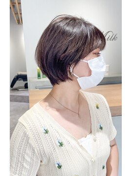 サロンドミルク 新百合ヶ丘店(salon de MiLK) 大人可愛いショート［新百合ヶ丘/ショートヘア/ショートボブ］