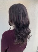 暗髪　バイオレットカラー