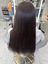 ロンドルーチェ 心斎橋(Lond luce)&nbsp;ダークアッシュ/ミディアムレイヤーカット［髪質改善/縮毛矯正］