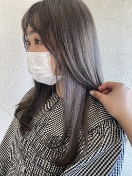 アッシュタカサキ(ash takasaki) ミルクティーベージュダブルカラーインナーカラーケアブリーチ