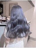 斜めバング/グレージュカラー/シルキーベージュ/渋谷/渋谷駅