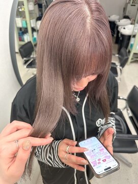 ヒビヲ(HIBIO) ミルクティーベージュハイトーンカラーケアブリーチダブルカラー