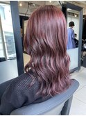 △大人可愛いピンクラベンダーブラウン艶カラー髪質改善