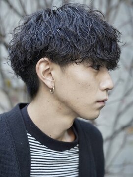 フィフス 栄(fifth) 波巻きスパイラルパーマツーブロックメンズマッシュ栄