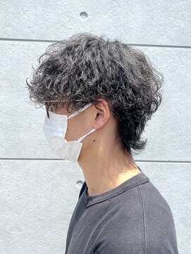 ザ アクネ 岡崎竜美丘店(THE ACNE) ＊マッシュウルフ/波巻きパーマ/メンズカット