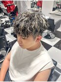 韓国ヘアカルマパーマカルマバングセンターパートウルフ