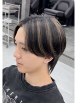 ザ アクネ 岡崎竜美丘店(THE ACNE) ＊センターパート/マッシュウルフ/ハイライト