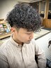 メンズカット＋スペインカール　　￥14300  【八王子/八王子駅//バーバー】