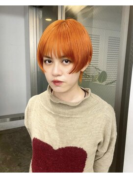 レコ 渋谷(LECO) オレンジハイトーンショート