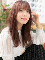 カバーヘア ブリス 大宮西口(COVER HAIR bliss)&nbsp;韓国風ロングレイヤーミルクティーピンクc5大宮20代30代40代