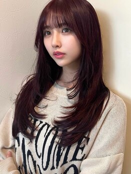 ランズ リアオオサカ(LANDS RiaOSAKA)の写真/《LANDSのデザインカラー》最新のトレンドをおさえたサロンで貴方のなりたいが叶う【梅田/艶髪ケアカラー】