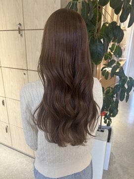 アドラーブル 万代店 (adorable) ブリーチなし！ 柔らかブリーチなしピンクベージュ